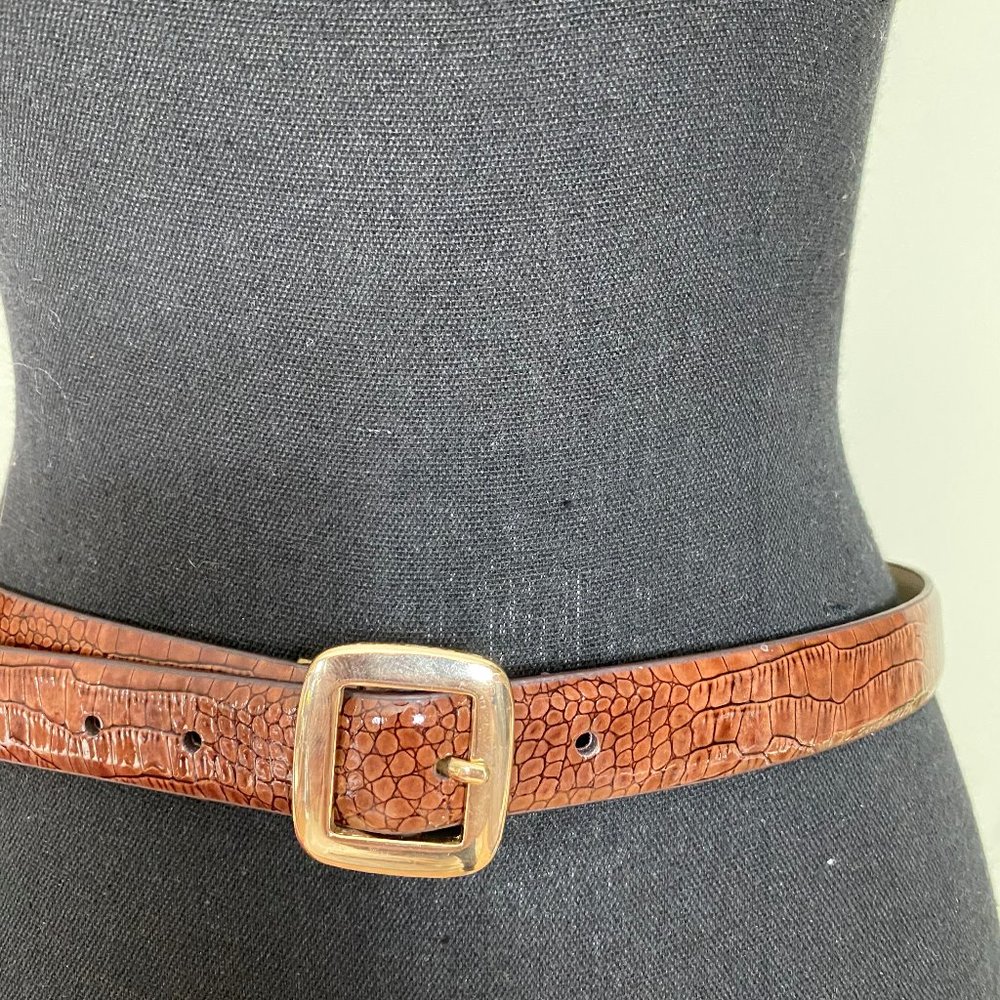 Allagator print belt
